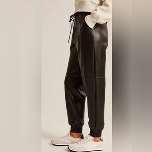 Abercrombie Vegan Leather Joggers